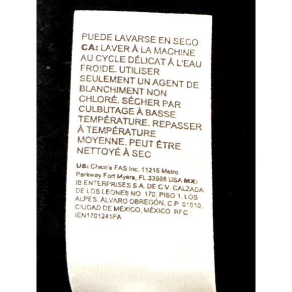 Chicos Size 1 Black Puff Sleeve Smocked Ruffle Cuff Knit Top Modern Minimalist - Picture 8 of 10